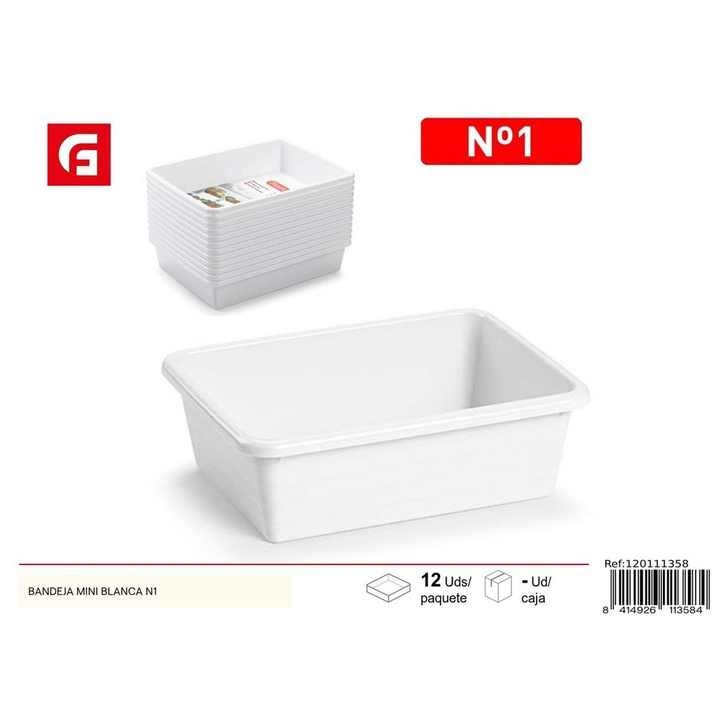White mini tray N1 - Kitchen plastics