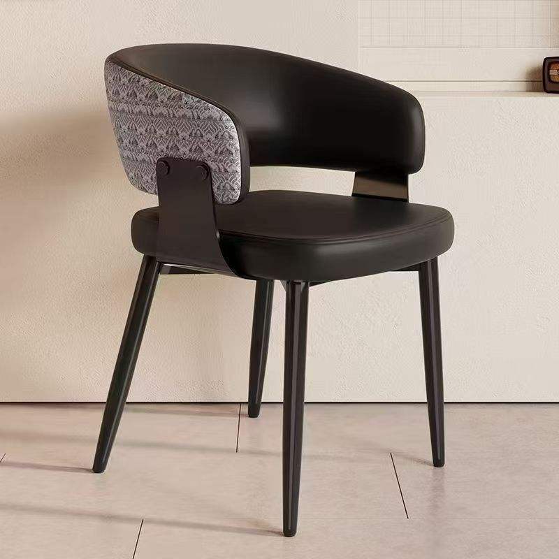 Motif floral noir et blanc - cuir Nappa durable - cadre en alliage