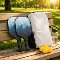Meilleures ventes - Ensemble de raquettes de pickleball de haute qualité, en fibre de verre, avec noyau en nid d'abeille, légères et durables