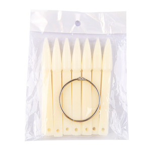 50 pièces de bâtonnets transparents en forme d'éventail pour échantillon de couleur d'ongles, outil de présentation et d'entraînement pour vernis à ongles, palette pour salon de manucure - Product Image 6