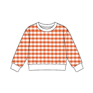 Pre-ordenar Conjuntos de Ropa para Niñas Pequeñas: Sudadera, Camiseta, Falda-Pantalón y Shorts con Forro, Estilo Boutique Otoñal a Cuadros, Ropa Adorable para Hermanas - Product Image 4