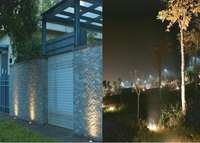Lumière LED paysagère souterraine IP68 étanche en aluminium moulé sous pression avec capteur de lumière et garantie de 5 ans pour jardin, allée et terrasse