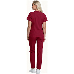 Daoyi Women's Medical Scrub Set Polyester Slim Fit Durable Washable Workwear - Product Image 2