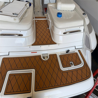 Tapis de pont en mousse EVA imitation teck pour plateforme de bain et cockpit de bateau, style SeaDek MarineMat, auto-adhésif, pour Cobalt 262 2004