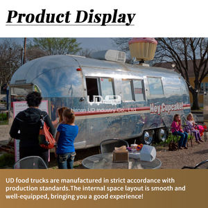 Urdream รถเทรลเลอร์ขายอาหารตะวันออกแบบร้อน<span class=keywords><strong>อุปกรณ์</strong></span>เคลื่อนที่รถเข็นขายกาแฟสัมปทานในถนนรถขายอาหารสแตนเลส - Product Image 3