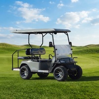 Voiturette de golf électrique tout-terrain haute puissance 3-4 places avec sièges réglables, batterie au lithium 48V/60V/72V, frein à disque avant/frein à tambour arrière