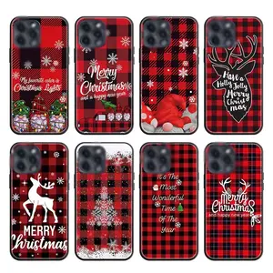 Merry Christmas Gifts Cartoon Full Protection Silicone Phone Case Tpu Protector Cover