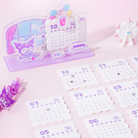 Pas de frais de moule Conception libre de votre figurine d'impression UV découpée personnalisée logo de marchandises d'anime calendrier de support d'anime en acrylique clair mignon