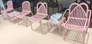 Table d'extérieur carrée moderne en plastique perforé, design minimaliste, mobilier de jardin durable, couleur verte, marque GDRS, modèle GDRS-T12 - Product Image 6