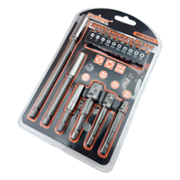 Adaptateur de douille magnétique, support de embout de tournevis, barre d'extension de perceuse à tige hexagonale pour visseuse à chocs, accessoires pour outils électriques, 16 pièces