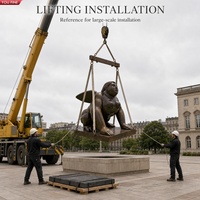 Sculpture YOUFINE de grande taille en bronze représentant une dame corpulente ailée, par Fernando Botero, pour la décoration de cour et de propriété