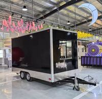 Remorque de restauration rapide motorisée entièrement équipée de 2,5 m, cuisine mobile, chariot à kebab et à café pour la vente de snacks de rue