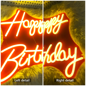 Lettere al Neon LED 'Buon Compleanno' per Feste, Casa, Ufficio, Negozi e Aziende - Materiale ABS con Garanzia di 1 Anno - Product Image 4