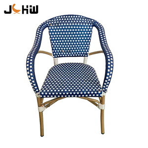 Vente directe usine : Chaise de <span class=keywords><strong>bistrot</strong></span> <span class=keywords><strong>en</strong></span> rotin durable bleu moderne pour restaurant, terrasse et jardin - Product Image 2