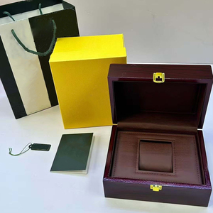 Luxury Wood Rectangle Glossy <b>Watch</b> Box With Lock Protective <b>Case</b> For Men Automatic Mechanical <b>Watches</b> Gift Packaging - Product Image 3