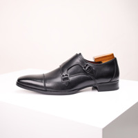 Neuer Trend Maßgefertigte Monk-Lederschuhe für Herren Glänzendes Rindsleder Formelle Schuhe Bedruckte Geschenkbox Business-Schuhe für den Herrenmarkt