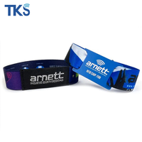 Impresión de transferencia de calor personalizada T5577 EM4200 EM4305 TK4100 pulsera de tela elástica RFID pulsera de programa para eventos