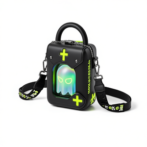 Tombstone brillante gótico de Halloween aterrador personalizado con diferentes diseños Bats Demons Ita Bag - Product Image 1