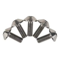 Vis Torx à tête parapluie en titane GR5 M6x20mm, anodisées colorées, pour la modification de carénage et de pare-brise de moto