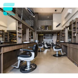 Modern Design For Furniture Beauty Store Hair Salon Equipment Barbershop Mirror Station