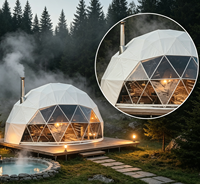 Dôme bulle de luxe pour camping, tente bulle 10M en tissu PVC avec rideau et lucarne, vente en gros