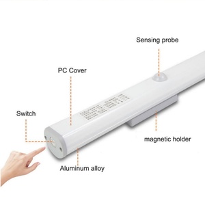 ไฟ LED แบบแท่งกลม ชาร์จผ่าน USB พร้อมเซ็นเซอร์อัจฉริยะตรวจจับความเคลื่อนไหวของร่างกายมนุษย์ ใช้เป็นไฟกลางคืนสำหรับห้องนอน บันได ตู้เสื้อผ้า - Product Image 6