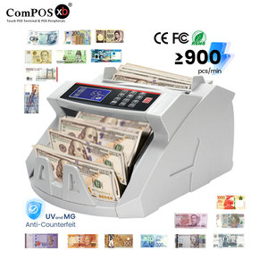 Contadora de Billetes de Grado Comercial MC2088 con Pantalla LCD UV/MG, Máquina Contadora Multidivisa, Detector de Efectivo USD/EUR/IQD/TRY, 900 Piezas <span class=keywords><strong>100</strong></span> - Product Image 1