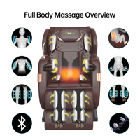 Fauteuil de massage corporel Med Spa Vibro Massager Osaki Os-pro 4d Duomax avec commande filaire manuelle