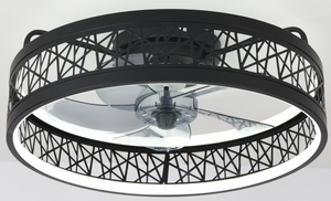 <b>Small</b> Ultra-Thin LED Fan Lamp With Remote Control for Household & Outdoor Use Iron Body LED <b>Ceiling</b> Fan Lamp - Product Image 4