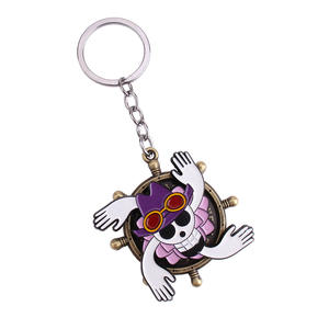 Nuevo Llavero Metálico de <span class=keywords><strong>Anime</strong></span> One Piece con Colgante Giratorio de Luffy <span class=keywords><strong>para</strong></span> Juguetes Giratorios de Fans - Product Image 6