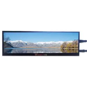 Monitor Portabel 12.6 Inci Full HD, Tampilan Iklan Layar Sentuh IPS 1920X515 Full HD 12.6 Inci