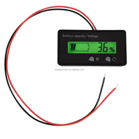 Voltmeter baterai Lithium meja Display daya baterai GY-6GS "GY-6GS Display daya baterai asam timbal