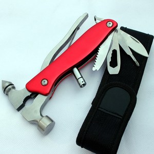 Martillo de Rescate Multifuncional para Auto con Luz, Herramienta Rompeventanas de Emergencia, Rojo, 18x2cm, Acero Inoxidable - Product Image 2
