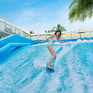 Prix usine Double voie <span class=keywords><strong>bleu</strong></span> clair simulateur de surf parc aquatique Commercial équipement d'attraction jeu d'eau de haute qualité 304 - Product Image 1