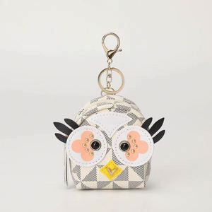 Hot Selling Anime Mini Storage Bag PU Leather Keychain with Carabiner Woven Doll Pattern 3D Shape <b>Purse</b> Charms Promotion Gift - Product Image 5