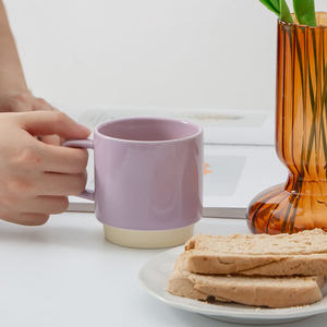 Mug à café de style américain personnalisé, design imprimé à la main, mug en céramique créatif, forme et taille personnalisées, prêt à voyager, en stock, boîte de couleur - Product Image 6