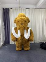 Costume de mascotte gonflable en peluche pour adulte, thème Halloween, éléphant mamouth, pour défilés et spectacles en extérieur 2026