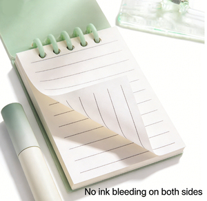 Blocco Note Portatile in Cartone da 80 Fogli con Chiusura in Plastica, Taccuino Piccolo Senza Fori in Metallo - Product Image 2