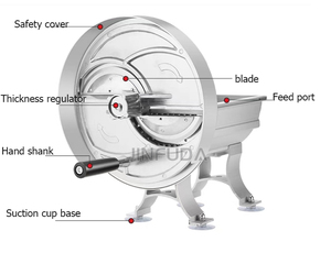 Cortadora de verduras manual de gran capacidad multifuncional comercial Cortadora industrial de plátano y manzana - Product Image 2