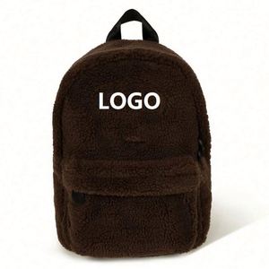 Sacs à dos en polaire sherpa personnalisés, mignons, décontractés, sportifs, de voyage, pour l'école, pour filles - Product Image 4