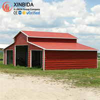 Bâtiment Agricole Métallique Préfabriqué Personnalisé pour Écurie, Ferme Avicole, Abri pour Bétail et Élevage de Moutons, Abri Durable pour l'Élevage