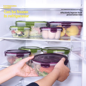 Ensaladera de plástico ecológica para mantenimiento fresco para el hogar, cocina, microondas y refrigerador, almacenamiento de frutas, embalaje de cartón PP - Product Image 4