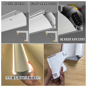 Profilés <span class=keywords><strong>d</strong></span>écoratifs <span class=keywords><strong>d</strong></span>'<span class=keywords><strong>angle</strong></span> en aluminium anodisé argenté TW6969 pour plafond, éclairage LED, pliage, <span class=keywords><strong>d</strong></span>écoupe, soudure, sur mesure - Product Image 4