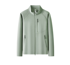 Individuelles Logo Vorderer Stehkragen Lässige Arbeitsjacke Winddicht Wasserdicht <span class=keywords><strong>Softshell</strong></span> Winter Fleece Wendbare Atmungsaktive Herrenjacke - Product Image 5