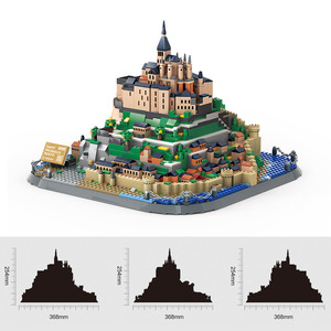 6233 1392 pièces ABS modèle monde Architecture Saint Michael's Mount-Normandie, France briques blocs de construction enfants Collection jouets - Product Image 5