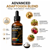 Compléments alimentaires naturels à base de plantes, racine de maca, ashwagandha, vitalité, gouttes orales, équilibre du stress quotidien, vitalité naturelle pour adultes