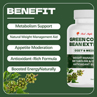 Extrait de grains de café vert, complément antioxydant haute puissance, soutient le métabolisme et la santé cellulaire