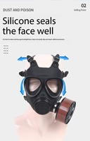 Masque tactique anti-buée à gaz Tpr OEM en stock