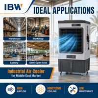 Nouveau refroidisseur d'air mobile 120L avec refroidissement rapide, vent puissant, économie d'énergie pour les espaces commerciaux, industriels, domestiques et grandes pièces