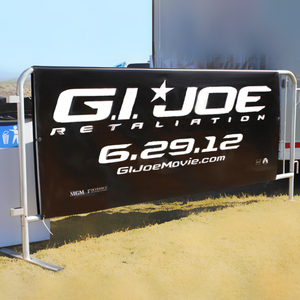 Couverture de barrière en tissu populaire impression personnalisée Double face avec image personnalisée vente directe d'usine pour bannière présentoir clôture - Product Image 5